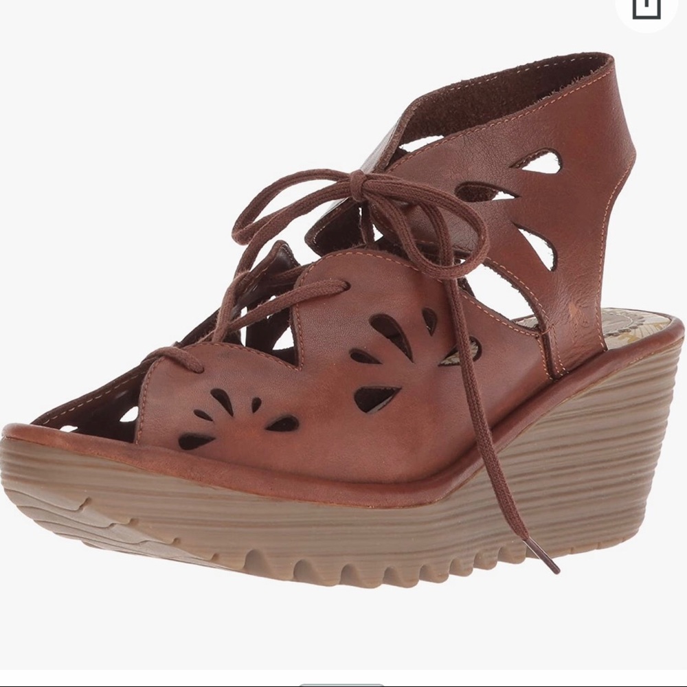 FLY London YOTE828FLY Wedge Sandal (EU 39)